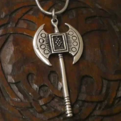 Doppelaxt Schmuck Anhänger aus Silber 925
