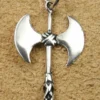 Doppelaxt Schmuck Kettenanhänger 925 Silber