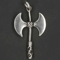 Doppelaxt Schmuck Kettenanhänger 925 Silber