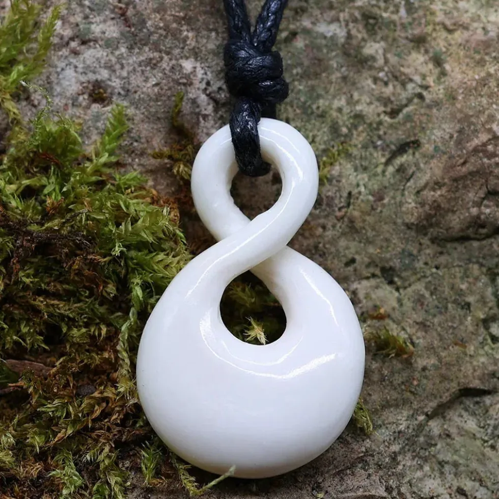 Double Maori Schmuck 3cm aus Knochen