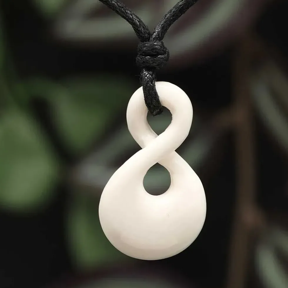 Double Maori Schmuck 3cm aus Knochen