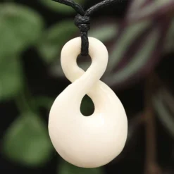 Double Maori Schmuck 4cm aus Knochen Kette