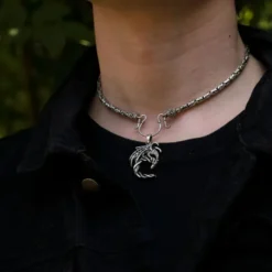 Drache ausgefallen Schmuck Kettenanhänger Silber 925