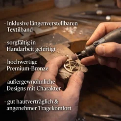 Drache Bronze Anhänger Schmuck Kette Silberdrache