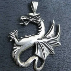 Drache keltisch Schmuck 925 Sterlingsilber Kettenanhänger