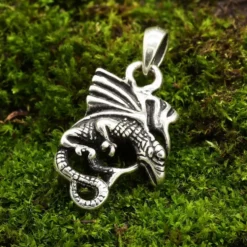Drache mystisch Schmuck Anhänger 925 Silber Kettenanhänger