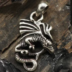 Drache mystisch Schmuck Anhänger 925 Silber Kettenanhänger