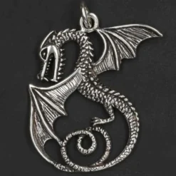 Drache mystisch Silberschmuck Anhänger 925 Silber
