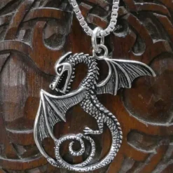 Drache mystisch Silberschmuck Anhänger 925 Silber