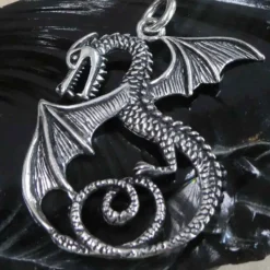 Drache mystisch Silberschmuck Anhänger 925 Silber