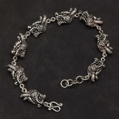 Drachen Armband Sterlingsilber Länge: 19cm