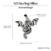 Drachen Kettenanhänger Silber Schmuck Anhänger 925er Silber