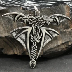 Drachen Schmuck Anhänger keltisch aus Silber 925/000