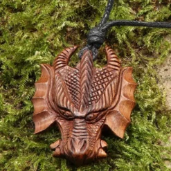 Drachen Schmuck Holzschmuck Anhänger