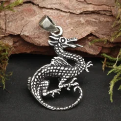 Drachen Schmuck Kettenanhänger zierlich Silberschmuck 925 Silber