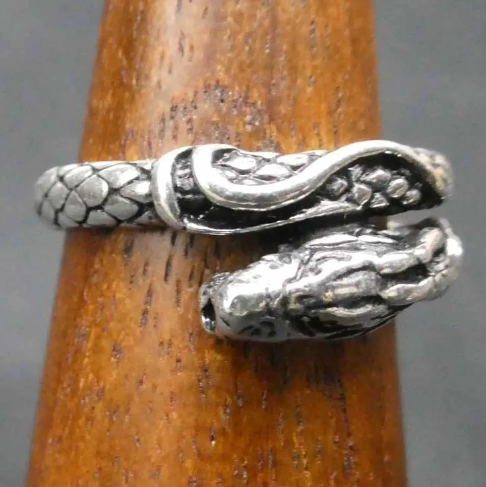 Drachen Schmuck Ring massiv 925 Silber Damen Herren