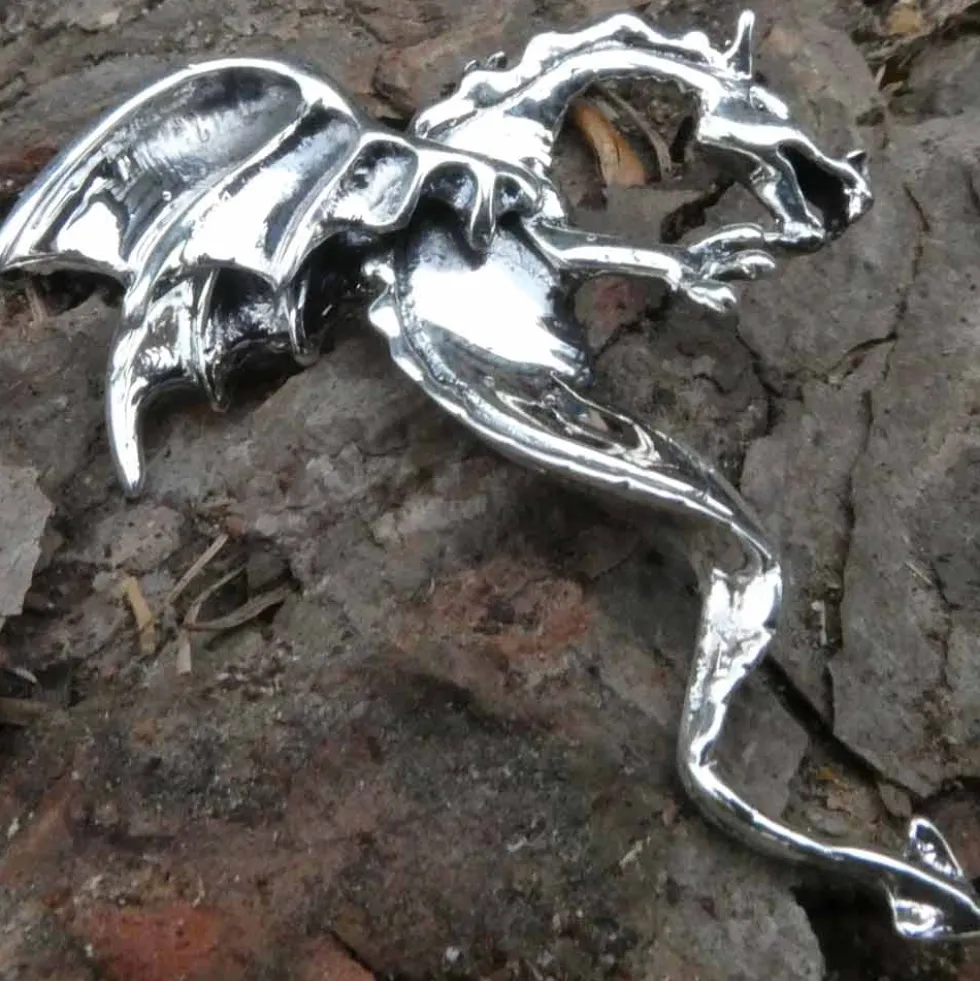 Drachen Schmuck Silber Anhänger 925 Silber