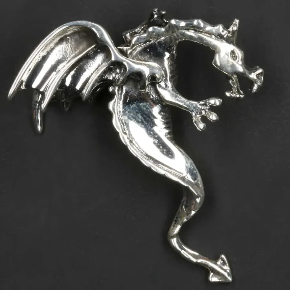 Drachen Schmuck Silber Anhänger 925 Silber