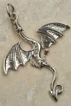 Drache Schmuck Anhänger 925/000 Luftdrache Kettenanhänger