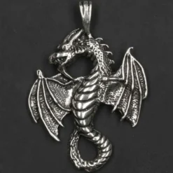 Drache Schmuck Anhänger Silber Luftdrache Kettenanhänger 925 Silber