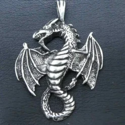 Drache Schmuck Anhänger Silber Luftdrache Kettenanhänger 925 Silber