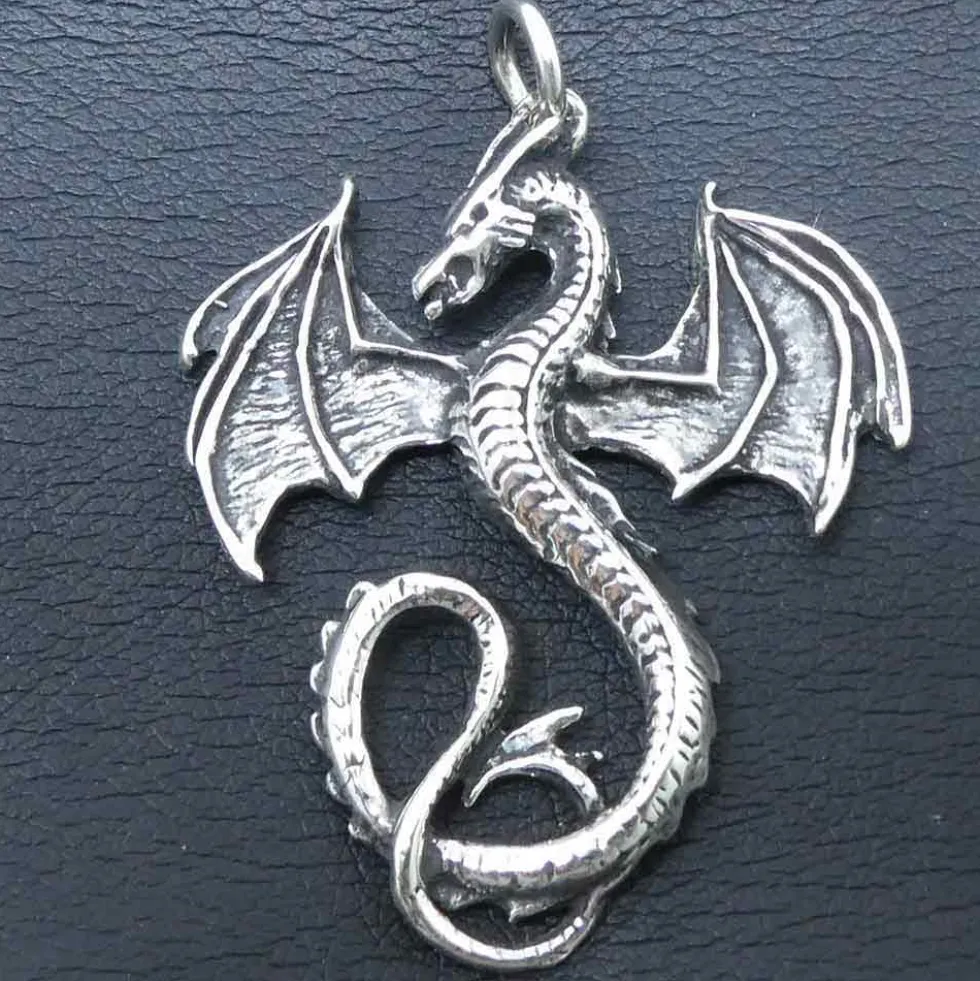 Drache Schmuck Anhänger Sterlingsilber