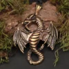 Drache Schmuck Bronze Anhänger Luftdrache