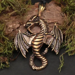 Drache Schmuck Bronze Anhänger Luftdrache