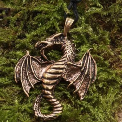 Drache Schmuck Bronze Anhänger Luftdrache