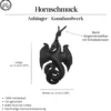 Drache Schmuck Kettenanhänger aus Horn