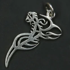 Drache Schmuck Tattoo Stil 925 Silber Anhänger