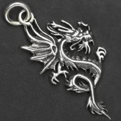 Drache sehr filigran Silberschmuck Ketten Anhänger 925