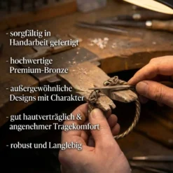Dreiecks Knoten Brosche Bronze Gewandnadel Schmuck Mittelalter