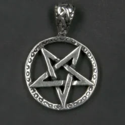 Drudenfuß Schmuck Anhänger aus 925 Silber Pentagramm