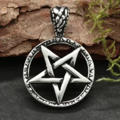 Drudenfuß Schmuck Anhänger aus 925 Silber Pentagramm