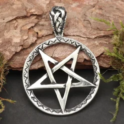 Drudenfuß Schmuck Anhänger 925 Silber Pentagramm