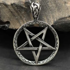 Drudenfuß Schmuck Anhänger 925 Silber Pentagramm