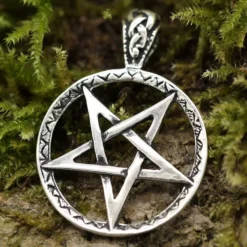 Drudenfuß Schmuck Anhänger 925 Silber Pentagramm