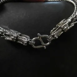 Edles Drachen Armband schwer massiver Armschmuck 925 Silber