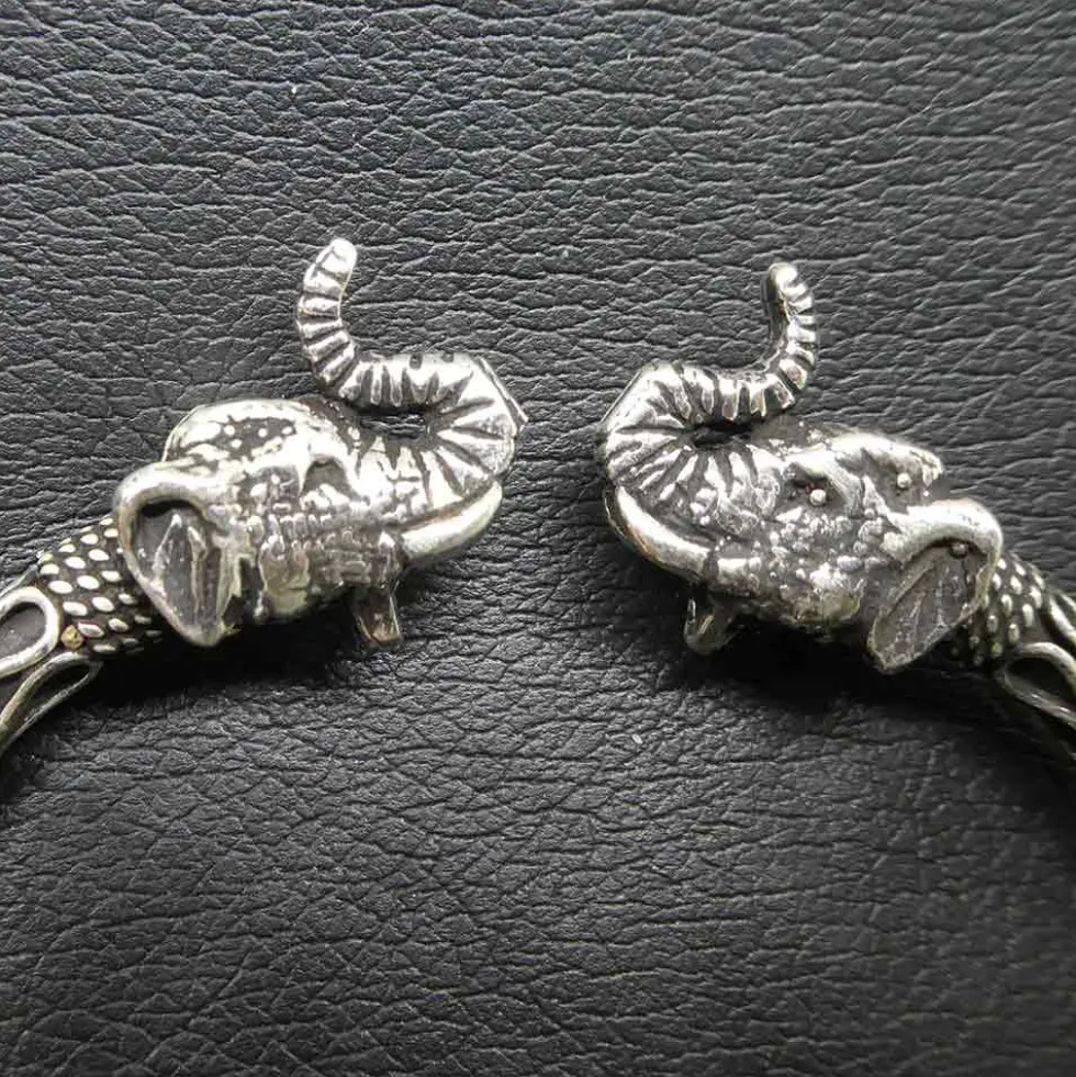 Elefant Armreif 925 Silber Armschmuck Armspange