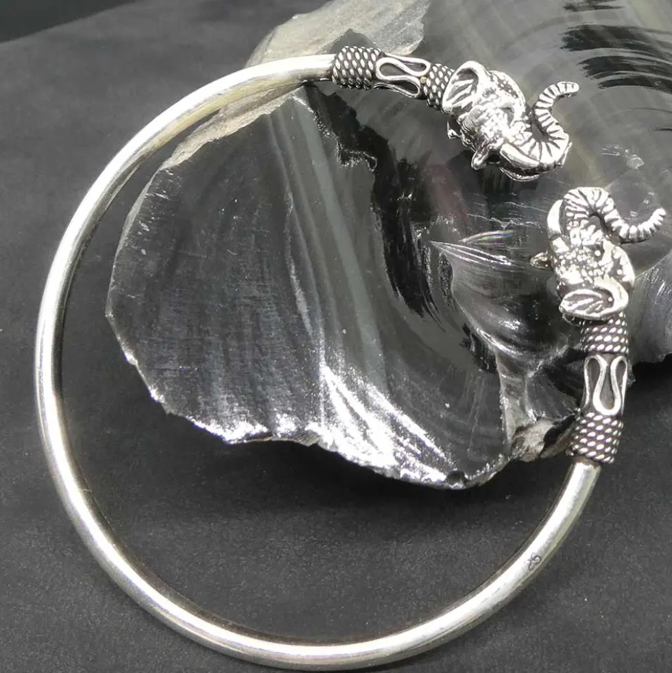 Elefant Armreif 925 Silber Armschmuck Armspange