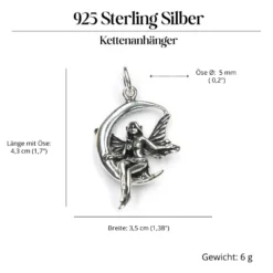 Elfe Schmuck Anhänger aus Silber 925
