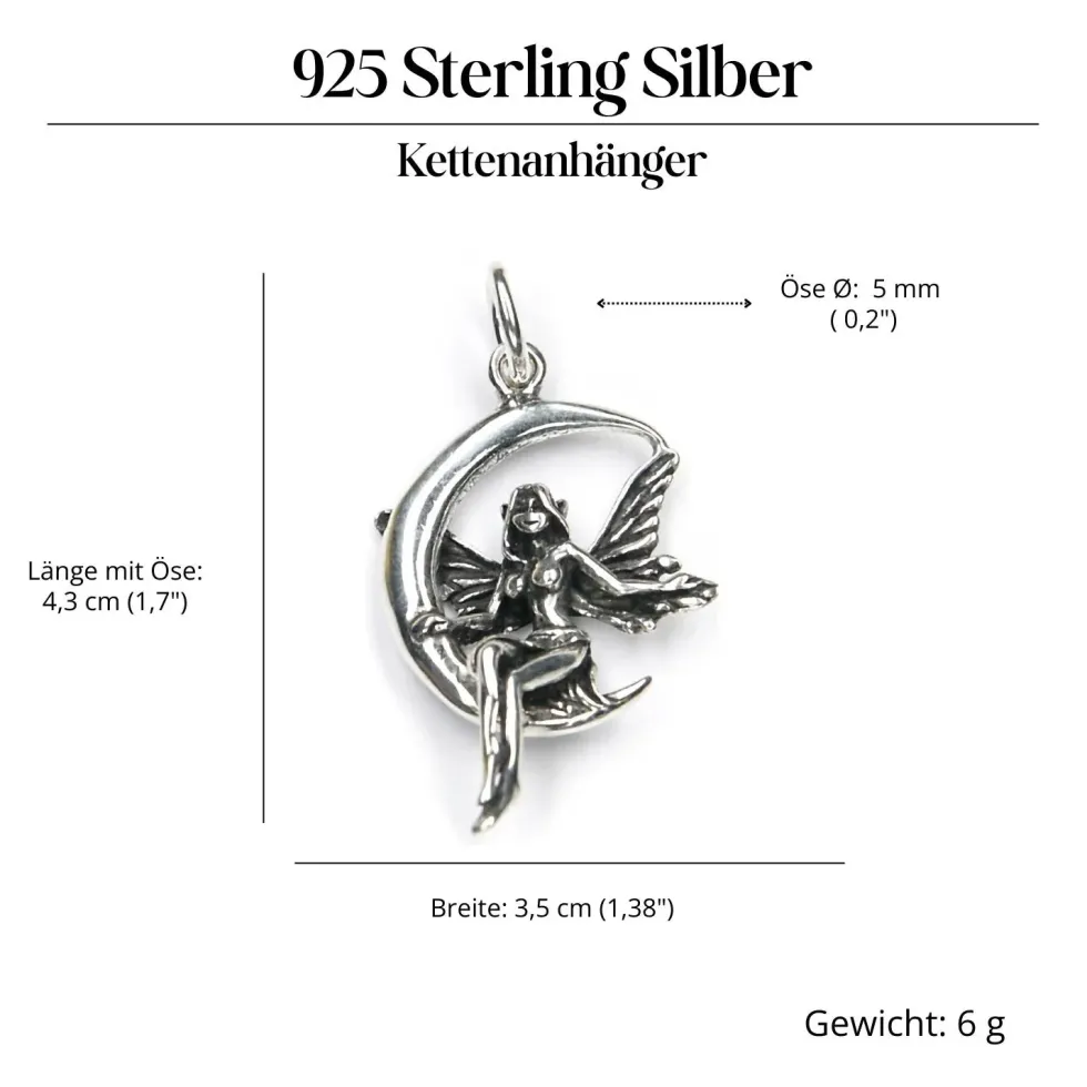 Elfe Schmuck Anhänger aus Silber 925