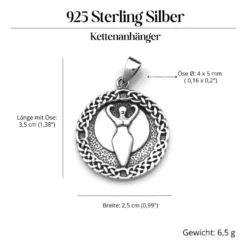Engel keltisch Schmuck Anhänger aus Silber 925