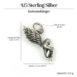 Engel Schmuck Kettenanhänger 925 Silber