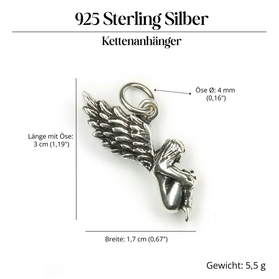 Engel Schmuck Kettenanhänger 925 Silber