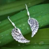 Engelsflügel Ohrhänger 925 Silber Ohrschmuck (Paar)