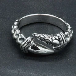 2er Kralle cooler Ring aus 925 Silber