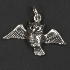 Eule fliegend Schmuck Kettenanhänger 925 Silber