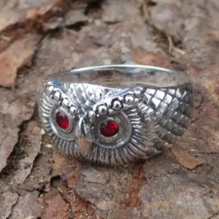 Eulen Ring Schmuck edel 925 Silber
